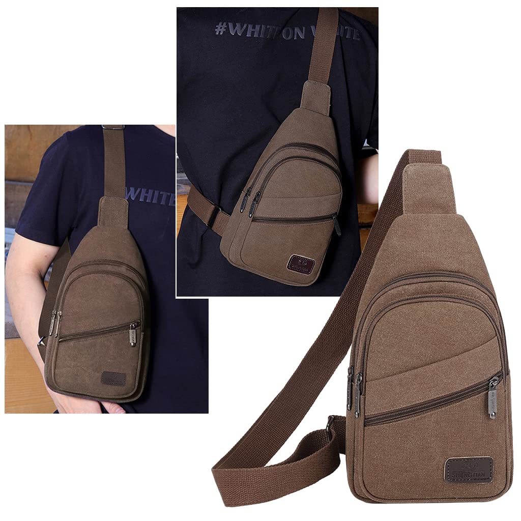 GUSTAVE Cross Body Bag for Men Women with Adjustable Strap Anti-Scratch Shoulder Bag Large Crossbody Bag for Commuting, Travel, Outdoor Activities, Cycling(Khaki) GUSTAVE Cross Body Bag for Men Women with Adjustable Strap Anti-Scratch Shoulder Bag Large Crossbody Bag for Commuting, Travel, Outdoor Activities, Cycling(Khaki)